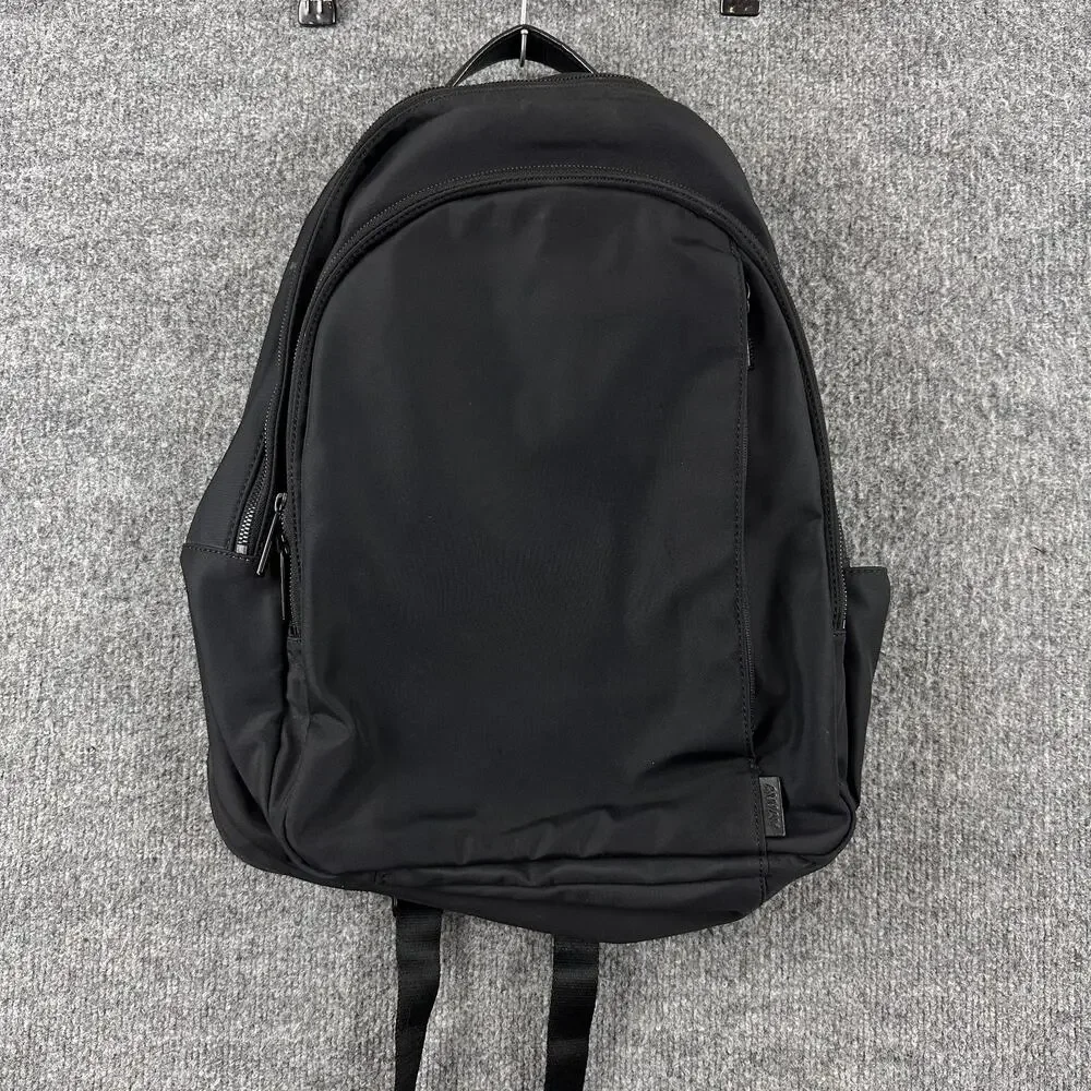 Away Daypack Minimalist Nylon Laptop Travel Backpack Black Work Office College